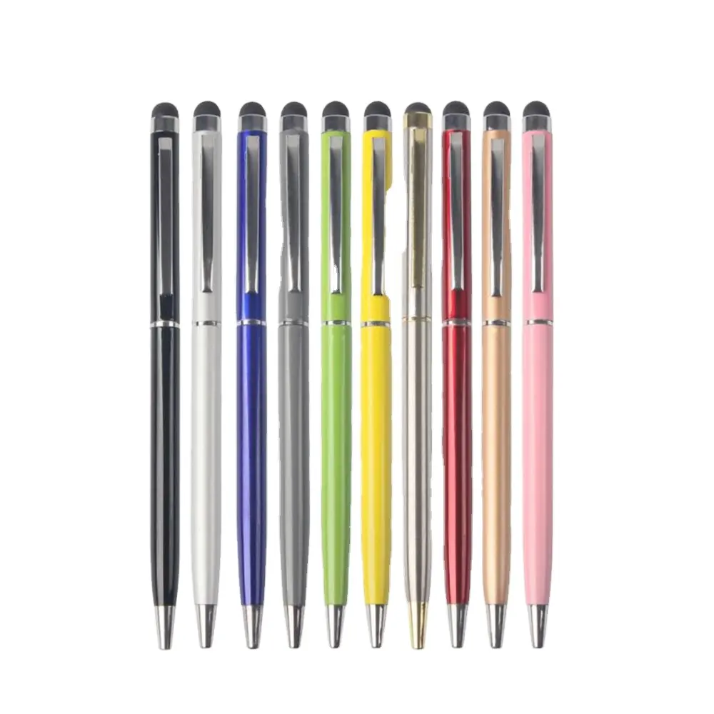 Best selling wholesale custom metal ballpoint pen with your logo print stylus promotional metal pen