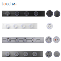 Sistema de Enchufes Móviles Touchmi Track Socket, Enchufe de Riel para Oficina y Cocina, Carga Rápida de 20W, Enchufe USB