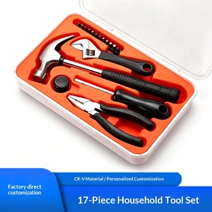 Ensemble multifonctionnel de 17 pièces pour l'entretien domestique, boîte à outils, matériel de maintenance manuelle, cadeaux immobiliers, vente en gros - Product Image 5