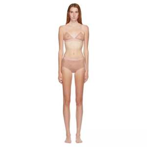 Costumi da bagno estivi di lusso di fabbrica per donne Logo del marchio Sexy <span class=keywords><strong>Bikini</strong></span> a triangolo con stampa frontale e motivo a righe - Product Image 3