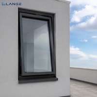 Ventana Abatible y Giratoria de Doble Acristalamiento Personalizada Moderna LANGE, Ventanas Abatibles y Giratorias de Aluminio para Casa