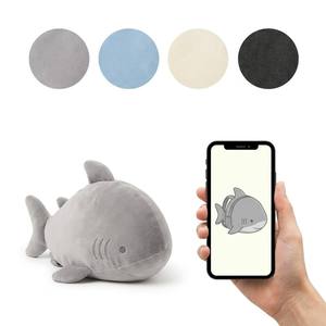Pochette zippée personnalisée gris requin, motif Gill Marine, sac mascotte de marque - Product Image 1