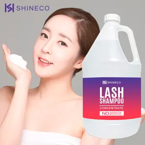 Logo personalizzato all'ingrosso prolungare concentrato visone shampoo ciglia private label ciglia shampoo per estensione ciglia detergente