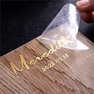 Metallische Nickel-Aufkleber Transfer-<span class=keywords><strong>Sticker</strong></span> Geprägte Metallaufkleber für Parfümflaschen, Kerzen und Kosmetikflaschen - Product Image 6