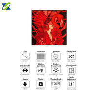 Écran publicitaire LCD carré de 22 pouces, Android 7.1 RK3288, 1920x1920, écran non tactile avec SDK pour la vente au détail et les métros
