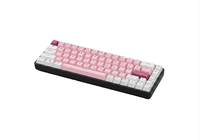 Clavier de jeu compact 65% 68 touches, marron chic, Hot Swap, 3 broches 5 broches, sans fil, rétroéclairage RGB pour ordinateur