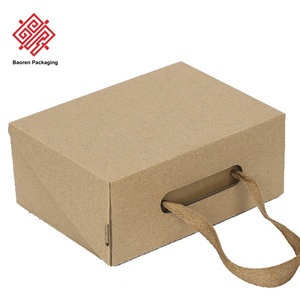 Baoren Children's Hand-Held Shoe Storage Foldable Kraft <b>Paper</b> Telescopic Packaging Personalized Printing Hard Color Kiosk Style - Product Image 5