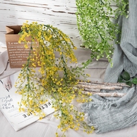 Vente chaude Feuille Plantes Rotin ruban de noël Verdure artificielle Feuilles Vigne décoration de mariage