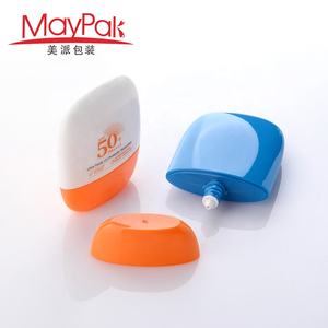 Personalizado vacío 30ml 40ml 50ml 60ml 3 capas de plástico Mini tamaño de bolsillo blanco Squeeze huevo protector solar botella - Product Image 6