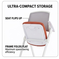 Tables et chaises pour événements, chaise pliante unique pour la formation scolaire, mobilier de bureau, chaises de bureau à quatre pieds sans roulettes