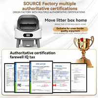 Litière pour chat intelligente à commande par application, grande capacité, style ouvert, autonettoyante, automatique, directement de l'usine