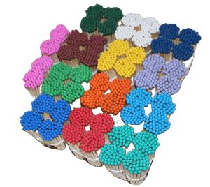 Lange, umweltfreundliche Holzstreichhölzer mit buntem Aufdruck, Großhandel für Kerzen und Haushaltsbedarf - Product Image 3