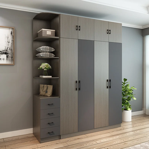 Armoire sur mesure moderne entièrement personnalisable, mobilier de chambre principale de luxe, organisation personnalisée, armoire en MDF - Product Image 4
