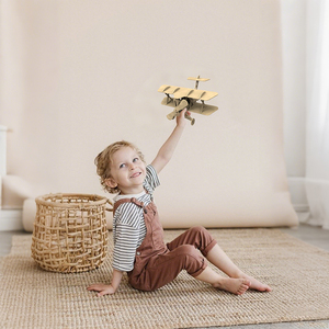 Modèle d'avion 3D en feutre non tissé léger éducatif pour enfants, puzzle DIY, décoration de chambre, jouet intéressant, choix de cadeau - Product Image 6