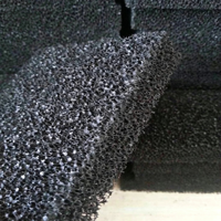 Feuille de mousse filtrante 30PPI pour désodorisation et absorption des odeurs, en polyuréthane à cellules ouvertes, avec charbon actif en nid d'abeille et ruban adhésif