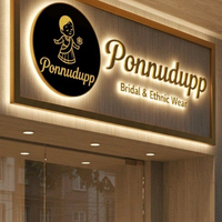 Letrero con Logotipo 3D Personalizado, Letrero Luminoso con Canal de Luz Trasera para Exteriores, Letrero para Pared de Negocio, Tienda o Fachada, Letrero LED Iluminado