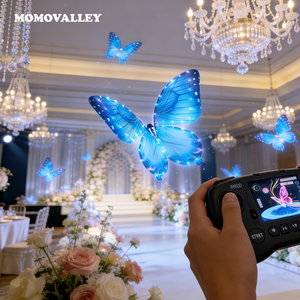 MOMOVALLEY Professionnel Faible MOQ NOUVELLE ARRIVÉE Drones <span class=keywords><strong>Papillons</strong></span> LED Intelligents Réalistes Artistiques Magiques Élégants pour Mariages Grand Format - Product Image 1