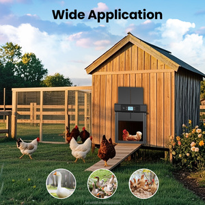 Puerta Automática para Gallinero, Moderna, Impermeable, con Pantalla LCD Grande, Control Remoto por Aplicación WiFi, Temporizador, Alimentada por Energía Solar y Batería de Aluminio - Product Image 4