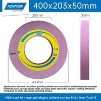 Meule pour rectifieuse plane M7130, 355x127x40mm, à refroidissement par eau, pour matériaux durs traités thermiquement, cercle extérieur, Chine