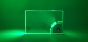 Kinh Doanh thẻ tên Pin phí Acrylic LED thẻ kinh doanh Tên huy hiệu cho triển lãm LED ánh sáng lên nhấp nháy Tên huy hiệu - Product Image 6