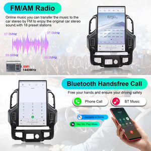 Lecteur multimédia <span class=keywords><strong>DVD</strong></span> Android pour voiture pour GMC Sierra VIA Vtrux Truck 2019+, Chevrolet Silverado LD 2019-, écran tactile Carplay 17 pouces - Product Image 3