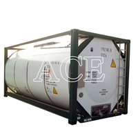Conteneur-citerne ISO de 20 pieds, 26 000 L, norme UN IMDG T4, en acier, pour le transport de diesel et d'essence