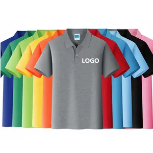 Wholesale Custom Logo Casual Style Short Sleeve Golf Polo Shirts Promotional Plain Polo T Shirts for Men Women
