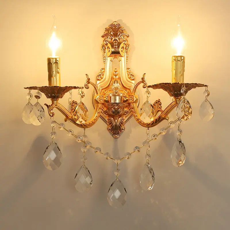 Moderne hochwertige Innen Kristall Wand leuchte Luxus Wohnzimmer Hotel Verkaufs abteilung Korridor Dekoration Beleuchtung