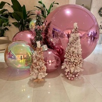 Arche de ballon gonflable géante tendance 2026, boule miroir brillante, matériau PVC réutilisable, 8-10 pieds, garantie 1 an pour les événements de mariage