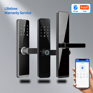 Chất lượng cao thông Minh Kỹ Thuật Số vân tay khóa cửa tuya <span class=keywords><strong>Wifi</strong></span> ttlock đ<span class=keywords><strong>i</strong></span>ều khiển từ xa vật liệu nhôm cho nhà khách sạn thép mật khẩu - Product Image 1