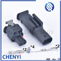Connecteur d'injecteur de carburant automatique à 2 broches étanche pour capteur d'impact 4F0973702 0-2112986-1 1-1718643-1 4F0 973 702