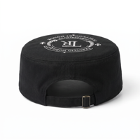 Casquette plate décontractée unisexe en coton de qualité supérieure avec motif lettres et logo brodé à la main pour toutes les saisons, fabricant OEM de marque