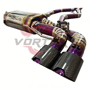 Sistema de Escape Catback Vortex Purple Titanium para BMW G20 G22 M340i M440i 3.0T 2021-2025, Sistema Valvetronic, Kit con Puntas Cuádruples de Fibra de Carbono - Product Image 5