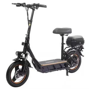 Livraison gratuite depuis l'entrepôt américain, scooter H14 750W, autonomie de 80 km, vitesse de 45 km/h, scooter avec siège et coffre - Product Image 1