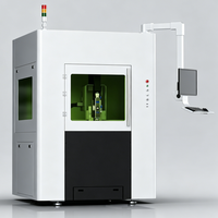 Machine de découpe laser à fibre compacte et entièrement fermée 300*300mm pour la découpe de laiton, de l'acier inoxydable, de l'argent et des bijoux en or