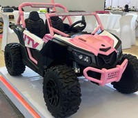 Auto Giocattolo Fuoristrada per Bambini 24V 4WD in Plastica, Ruote EVA Grandi 40CM, Telecomando 2.4G, Velocità Regolabile 8-18KM/H, Carico Massimo 100KG