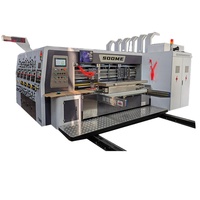 Máquina Automática de Impresión, Ranurado y Troquelado de Cartón Corrugado, Impresora Ranuradora y Troqueladora para Fabricación de Cajas de Cartón