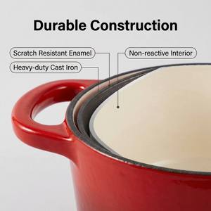 7Pcs Enamel Cast Iron Cookware <strong>Set</strong> <strong>Non</strong> <strong>Stick</strong> Eco Friendly Dutch Oven <strong>Saucepan</strong> Combo Premium Home Kitchen Cooking Pots <strong>Set</strong> - Product Image 6