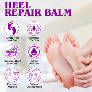 ALIVER Soin des pieds naturel biologique Crème réparatrice du talon Hydratation intensive Anti-fissure Peeling Enlèvement de la peau morte Baume réparateur du talon - Product Image 6