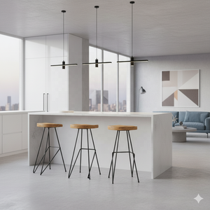 Taburete moderno de hierro industrial para hotel, Cocina, Restaurante, bar, comedor, sala de estar con marco de metal, muebles comerciales - Product Image 5