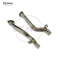 Ecnal 2011-2014 Porsche Cayenne 958.1 Échappement avant sport en acier inoxydable pour voitures 3.0T 4.8L 4.8T T304