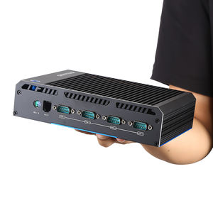 PC industriel DC12V Intel Pentium N3710 VGA HD Win11 Linux IOT sans ventilateur POS Mini PC NUC <span class=keywords><strong>DDR3</strong></span> 4COM état neuf - Product Image 1