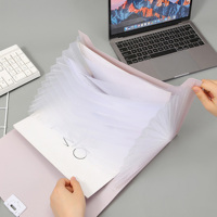 Carpeta de Archivos Personalizada de PP A4 con 13 Bolsillos, Carpeta Expandible con Estampado Dorado