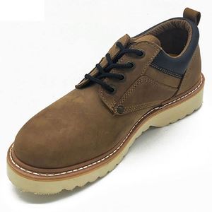 Bottes pour homme en cuir véritable et caoutchouc, chaussures de sport décontractées à la mode - Product Image 1
