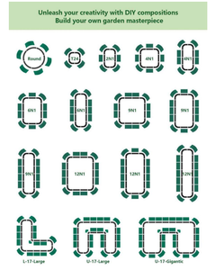 แปลงปลูกผักยกสูงขนาด 30 นิ้ว (<span class=keywords><strong>6x2</strong></span> ฟุต) ทำจากโลหะชุบสังกะสี สำหรับจัดเก็บของกลางแจ้ง ใช้ปลูกผักและดอกไม้ - Product Image 6