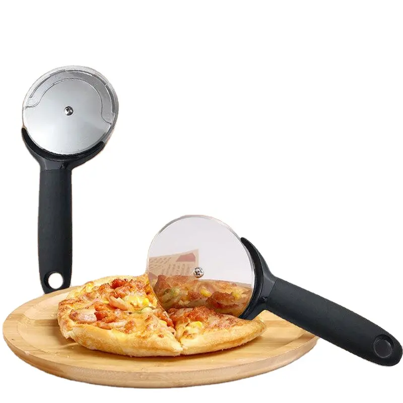 قطاعة بيتزا مستديرة من الفولاذ المقاوم للصدأ أداة مجرفة أداة تقطيع بيتزا مخصصة للاستخدام المنزلي مجموعات سكاكين