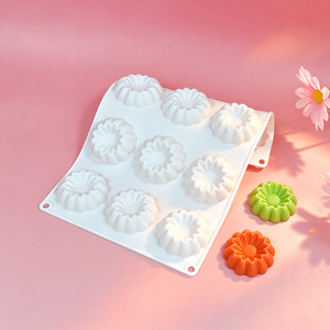 Moule en silicone 12 cavités en forme d'étoile pour mousse, gâteau, chocolat, mini-puddings, biscuits, pâtisseries françaises, cuisson et fabrication de savon - Product Image 2