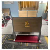 Ensemble chaise et bureau pliables, durables, modernes et écologiques pour étudiants, avec hauteur réglable, idéal pour salles de cours, auditoriums et hôtels