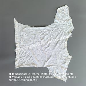 Paños de Limpieza Industriales Reciclados de Algodón 100% Grado A, Trapos de Algodón Blancos para Limpieza - Product Image 3