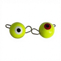 Accessoires de pêche professionnels d'usine en tungstène, fabricant fournit un revêtement Fluorescent en tungstène Cheburashka plombs de pêche